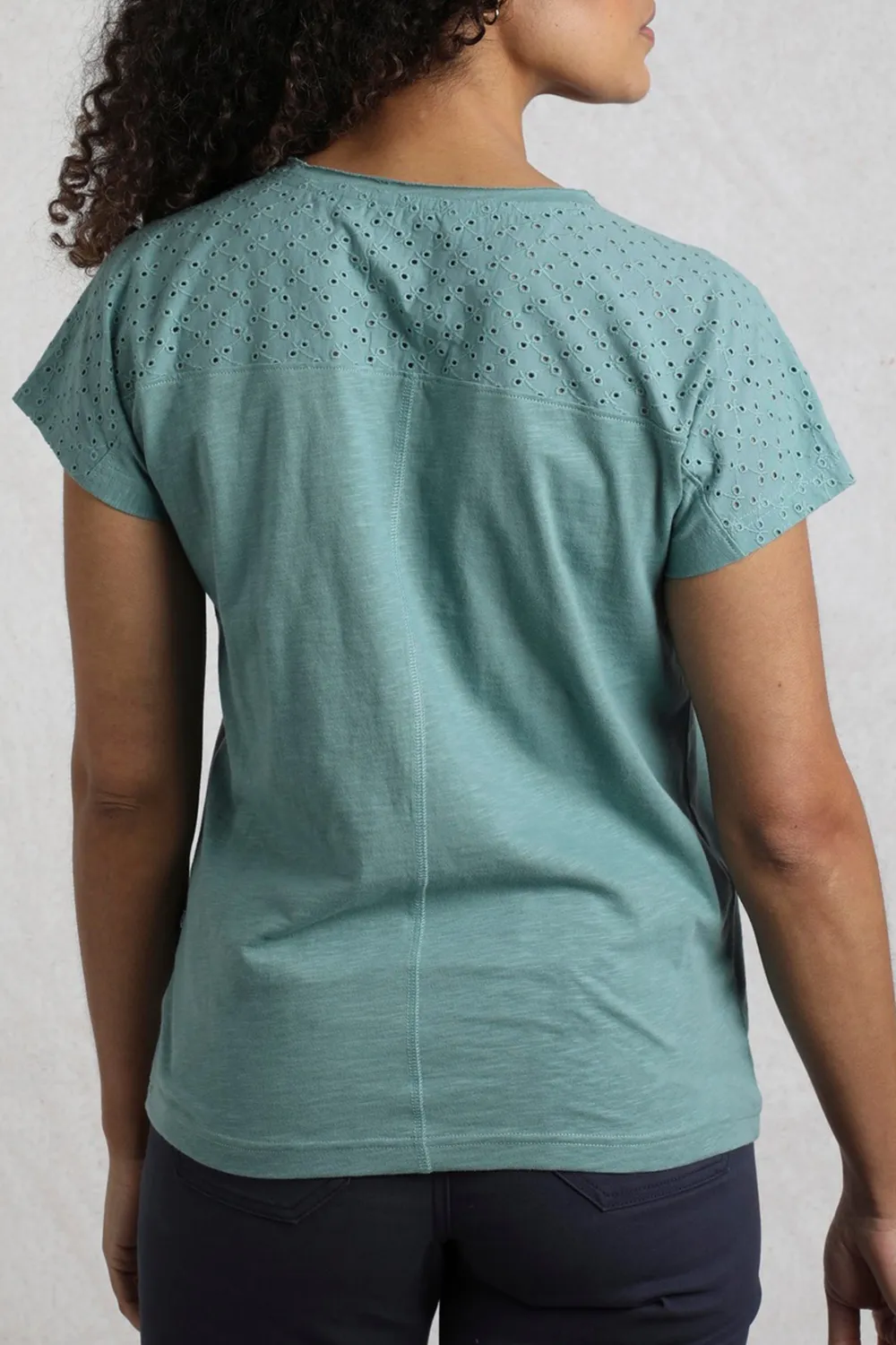 Women's Cotton Art Hollow Short Sleeves