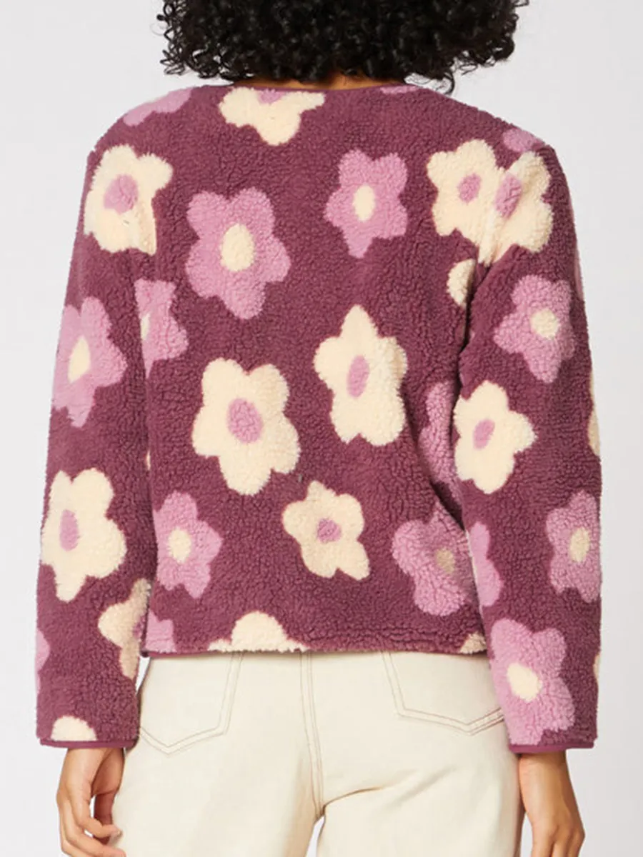 Floral Print Pink Jacket