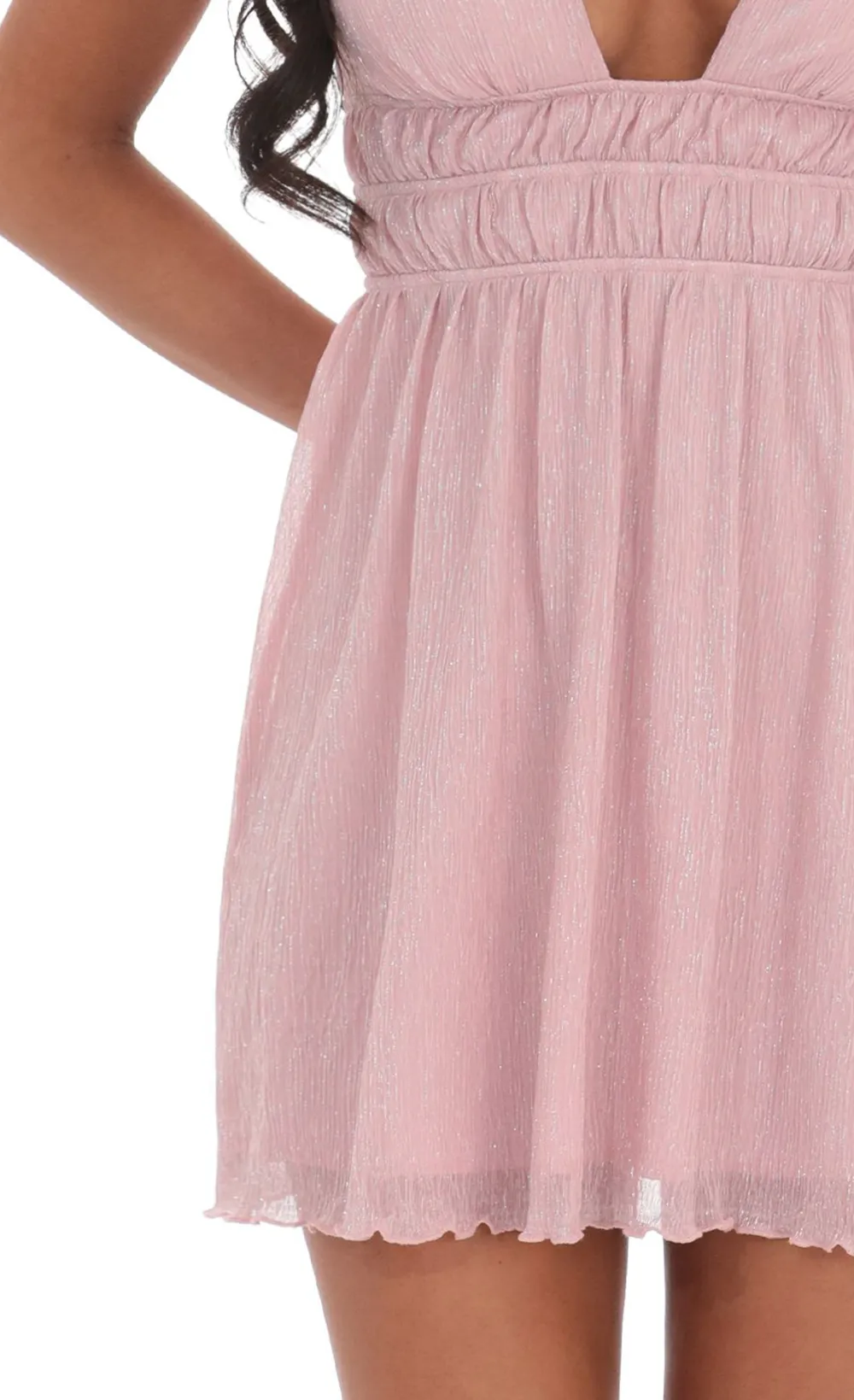 Open Back Bow Dress In White