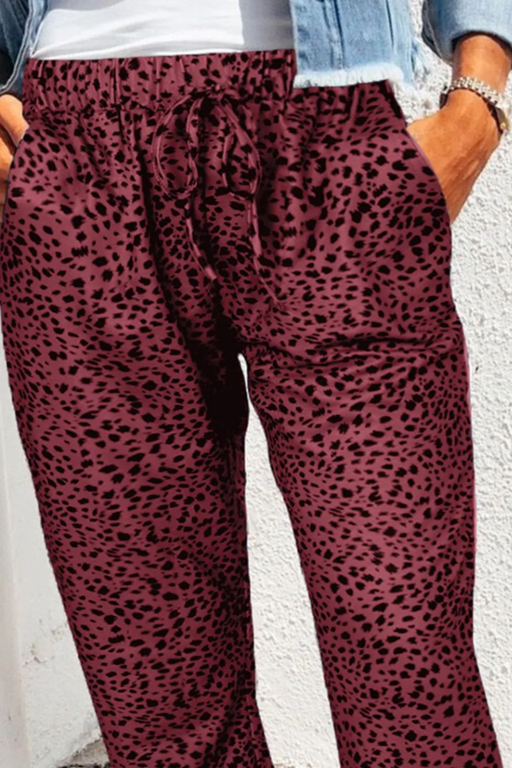 Pocket Printed Jogger Pants