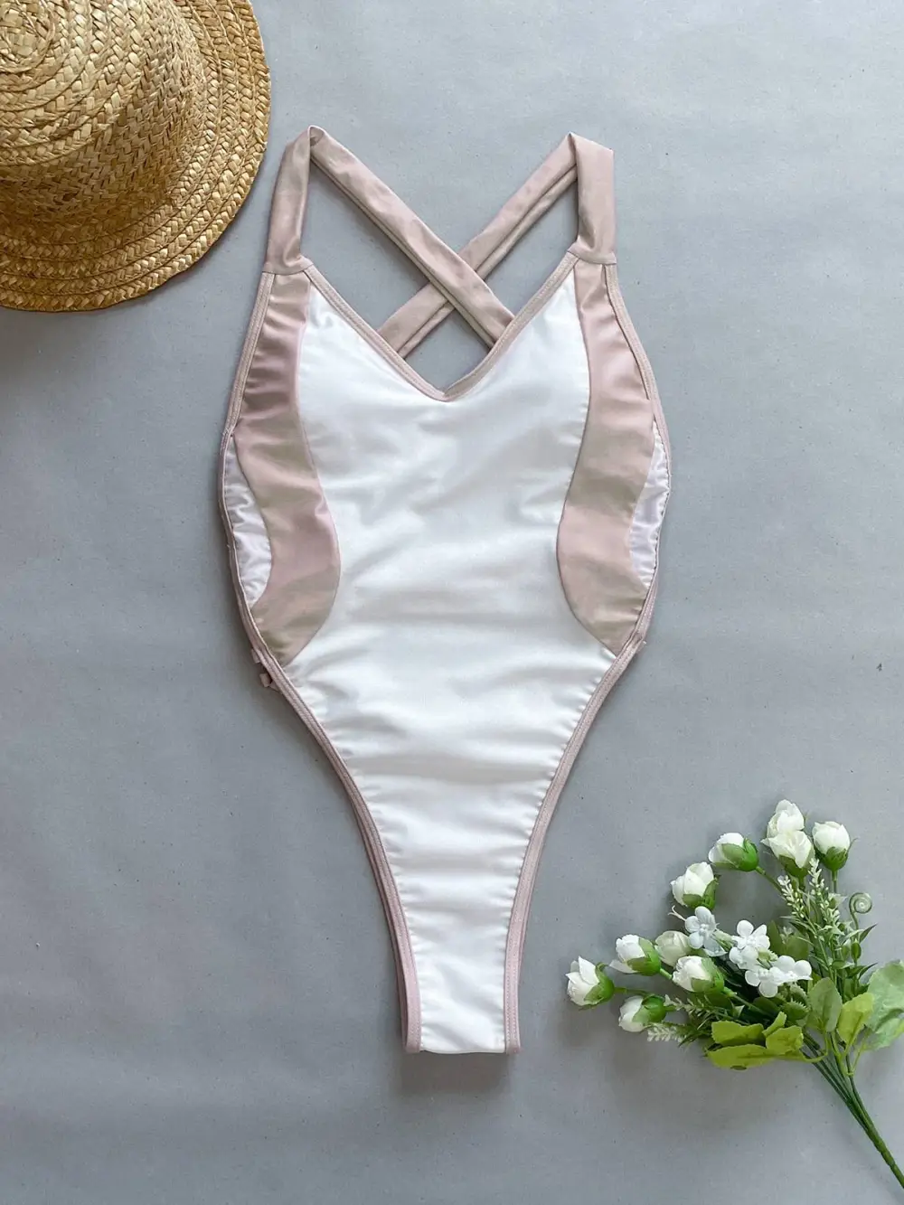 Women’s Contrast One-Piece Resort Swimsuit