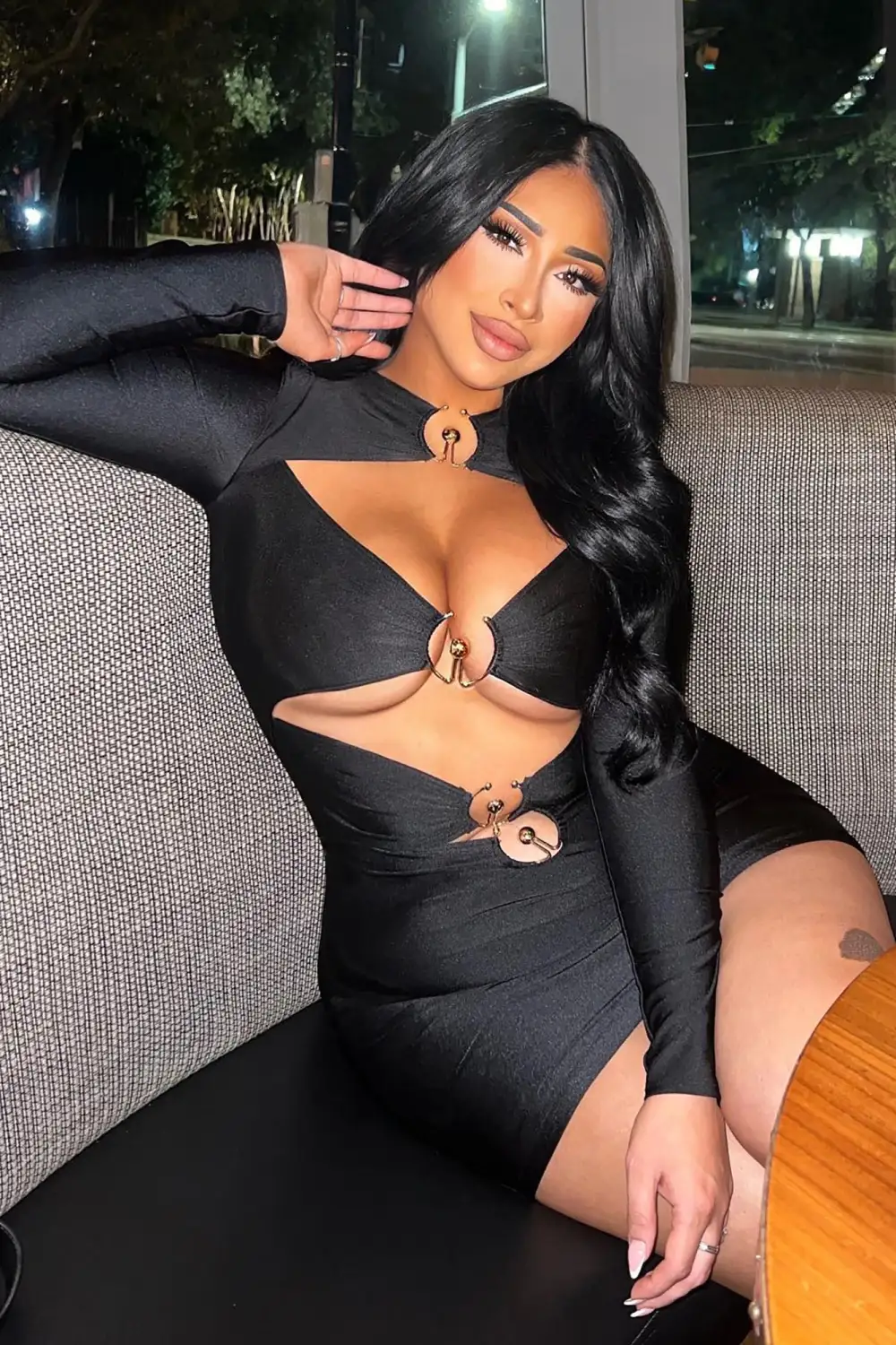 Say Nothing Mini Dress - Black