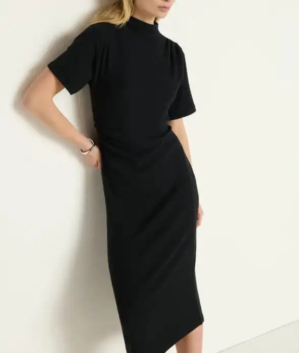 Wrap Satin Dress