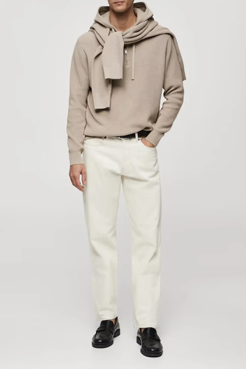 Hooded Knit Sweatshirt