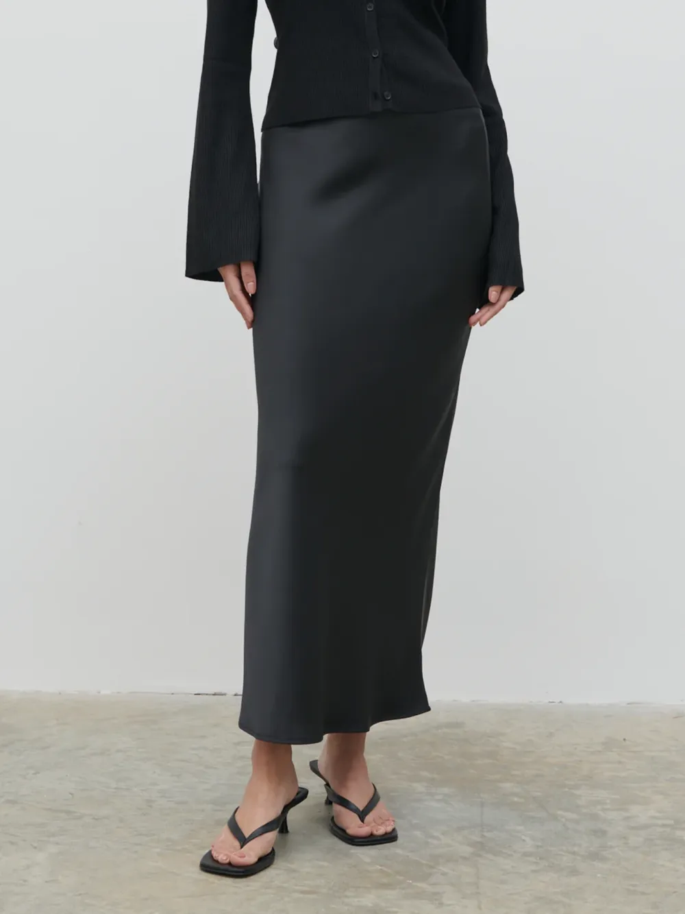 Satin Maxi Skirt