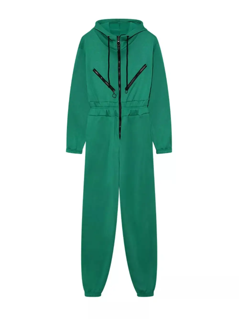 Hooded Zip Jumpsuit