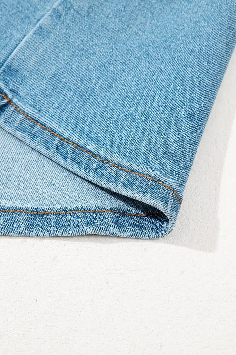 Modern Denim High Waist Skirt