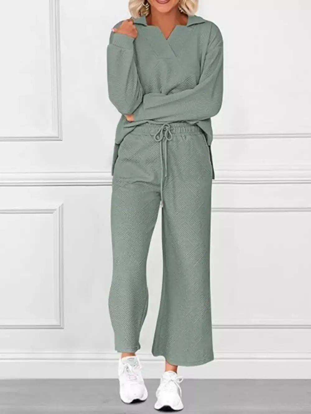 Drawstring Side Slit Set