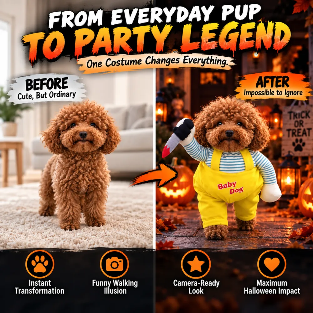 Pet Funny Costume with Knife