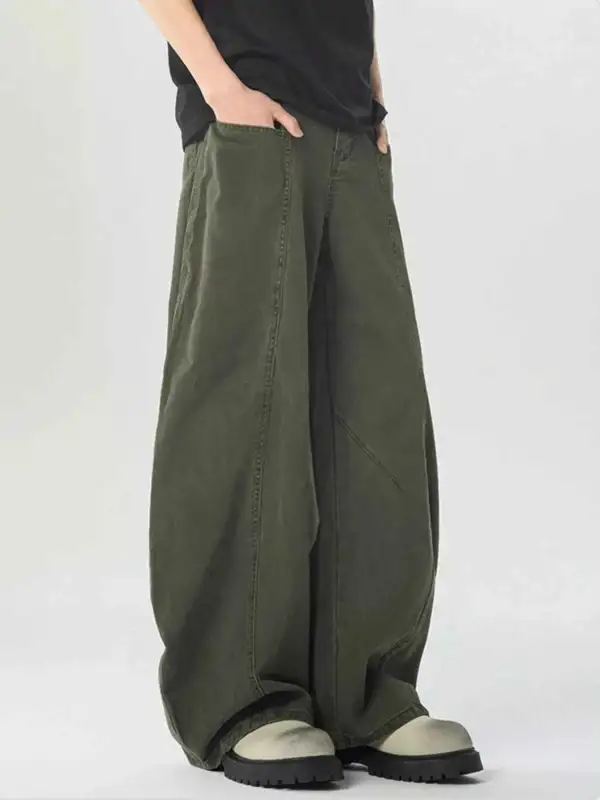 Pocketed Wide Leg Pants