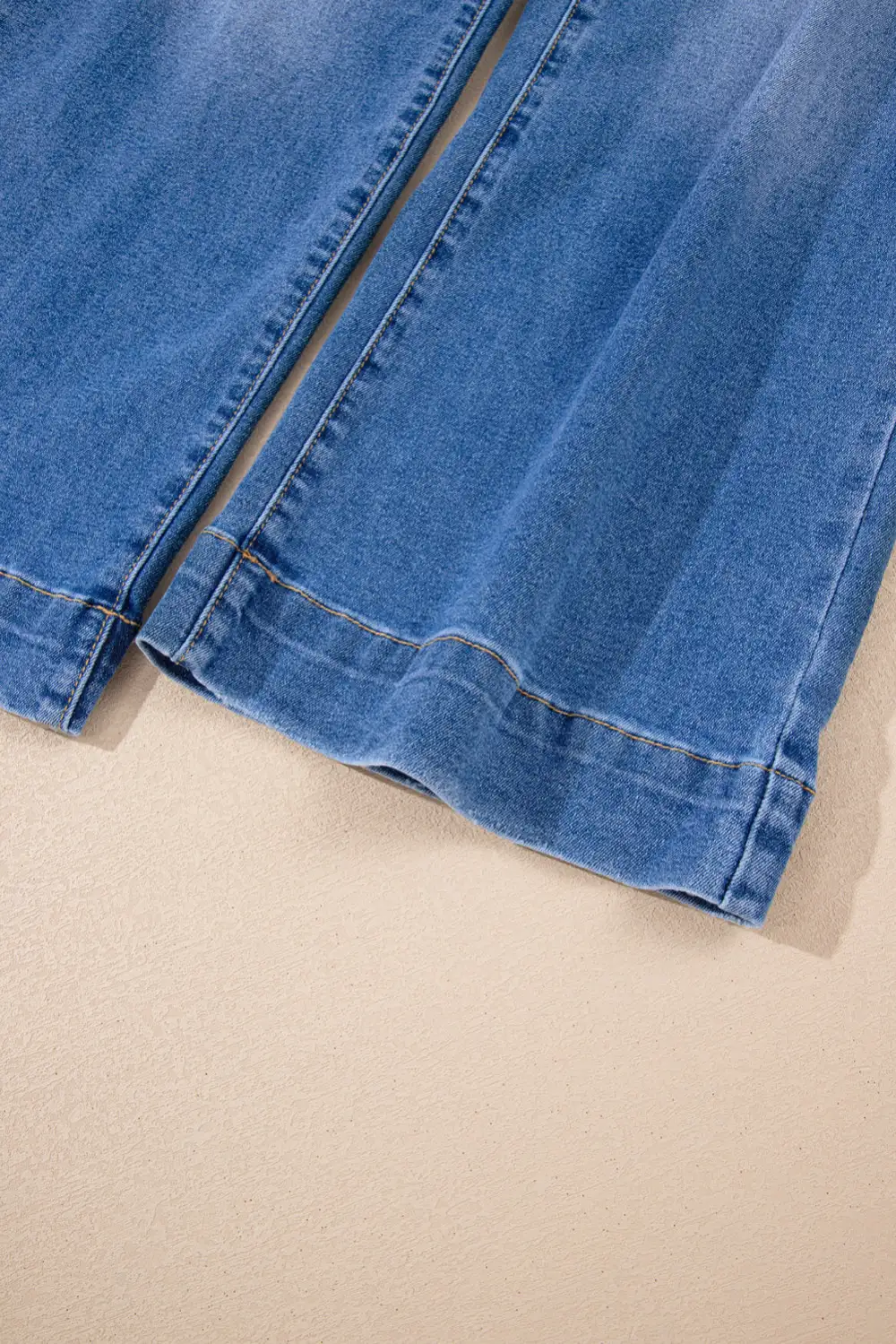 Wide Leg Cropped High Rise Jeans