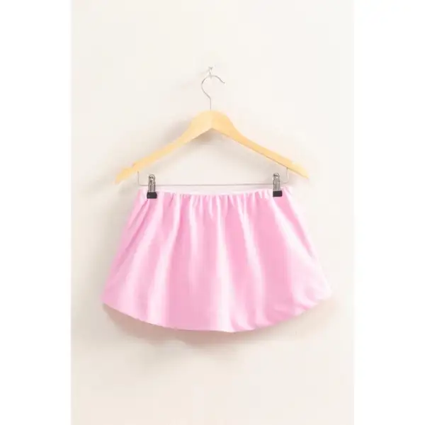 Mini Roomy Linen Blend Casual Shorts