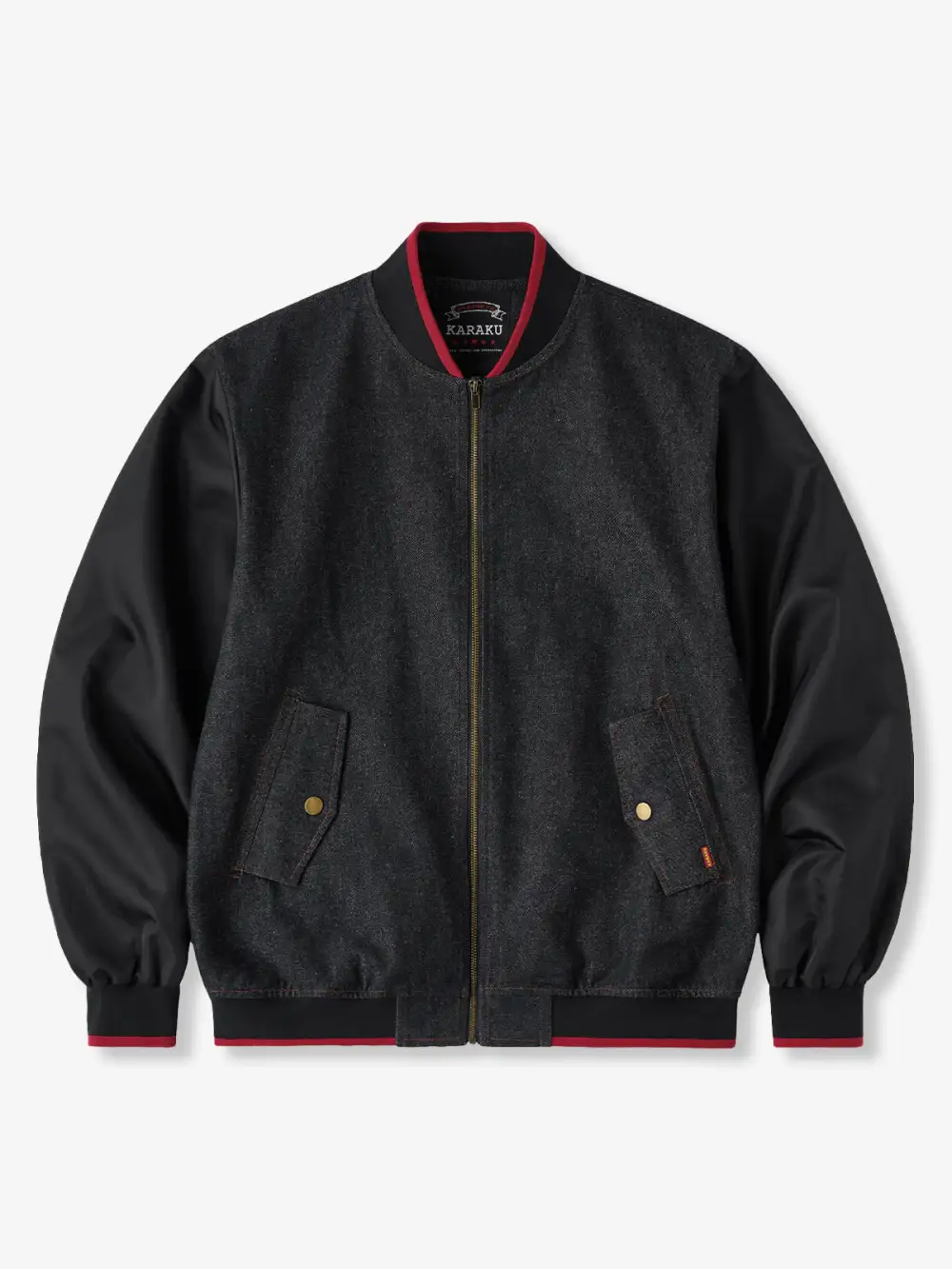 Men's Denim Bomber Jacket