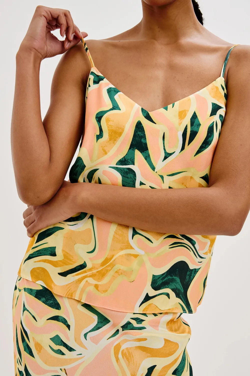 V-Neck Beachwear-Style Women's Tank Top