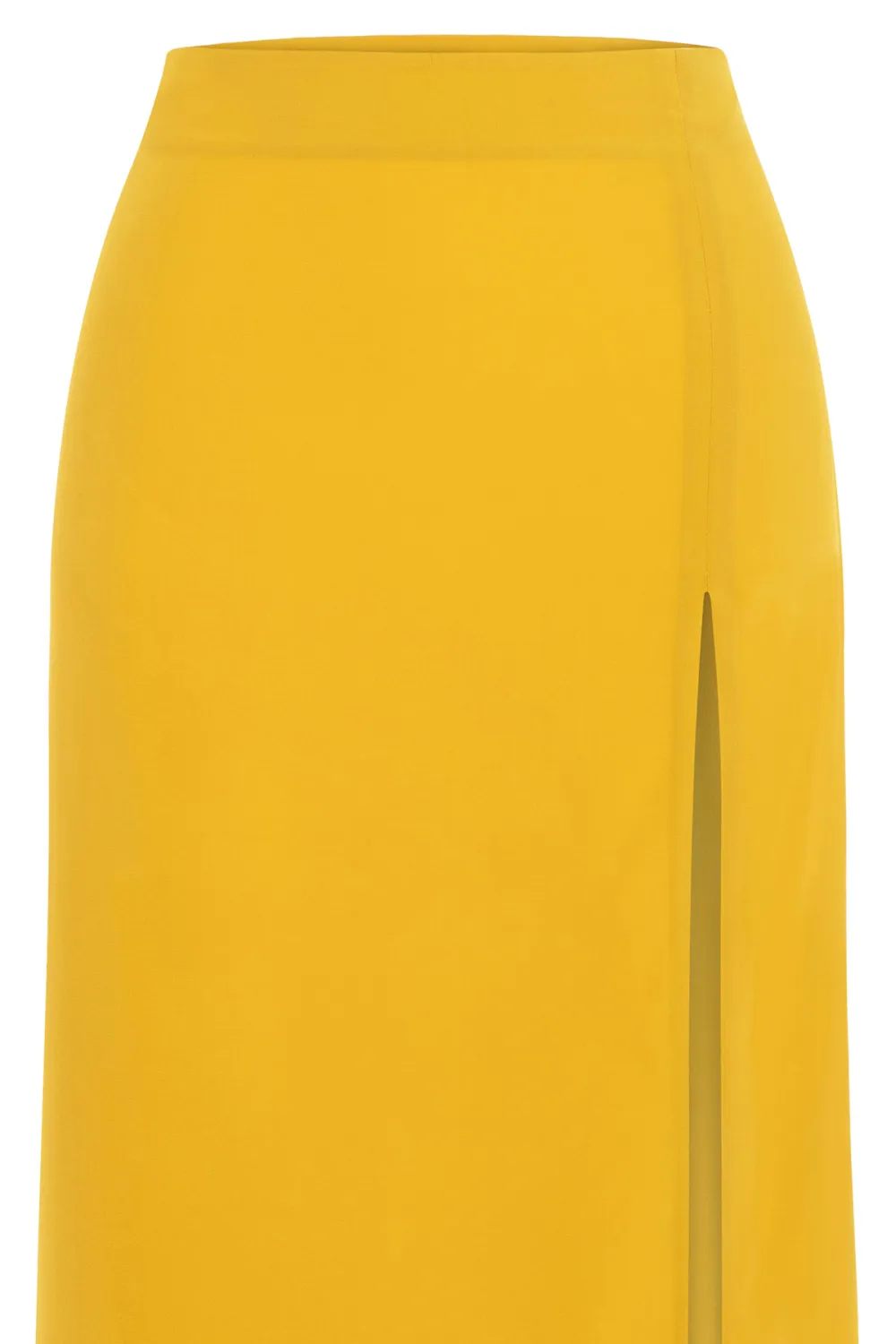 Split Skirt-Mustard