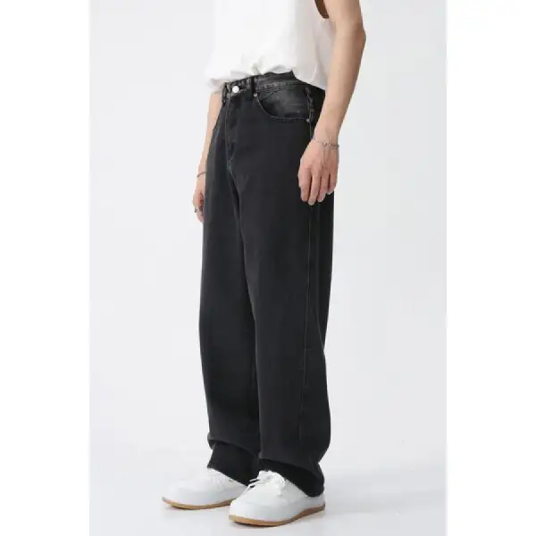 Wide Leg Jeans with Pockets Jeans