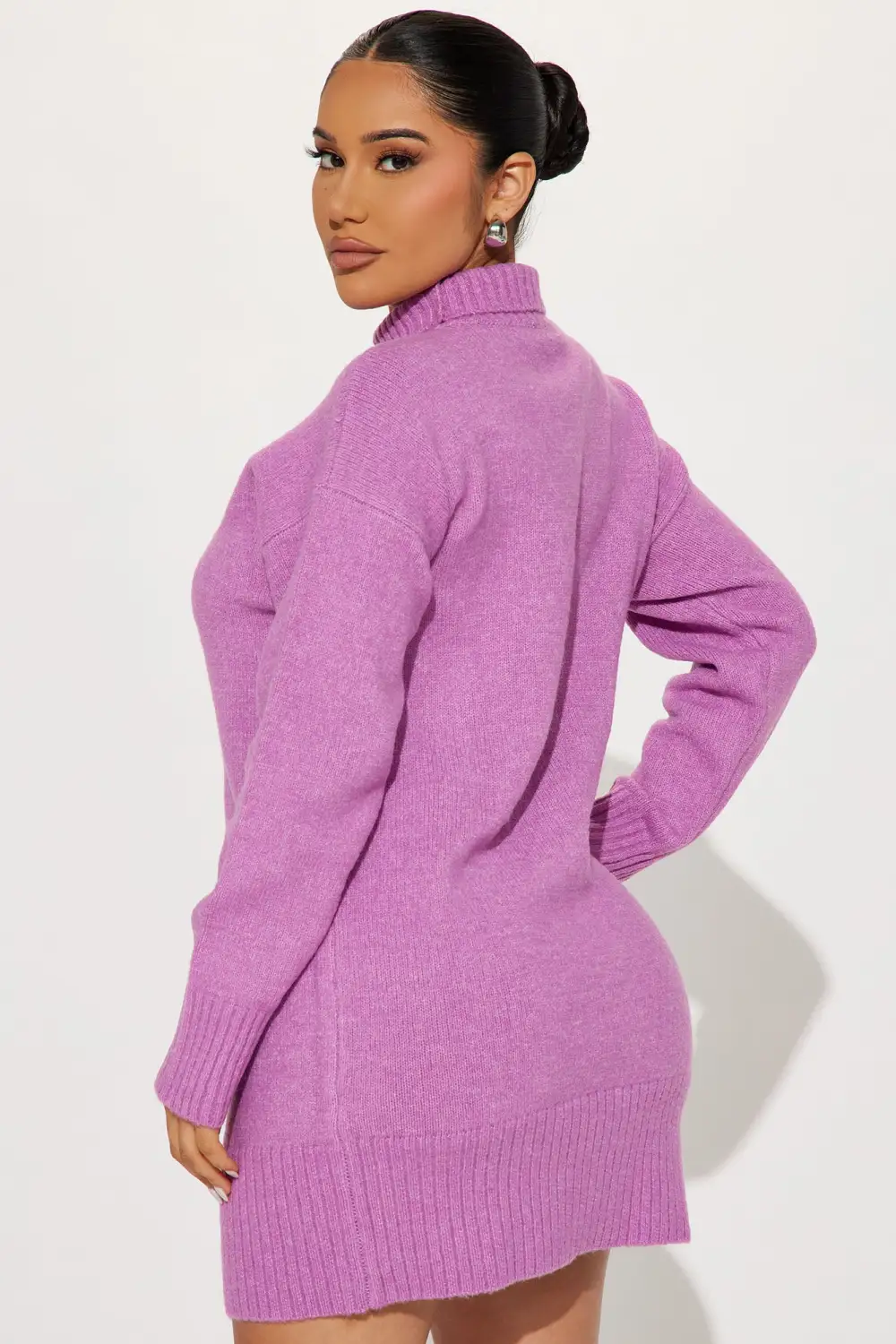 Manhattan Sweater Mini Dress - Pink