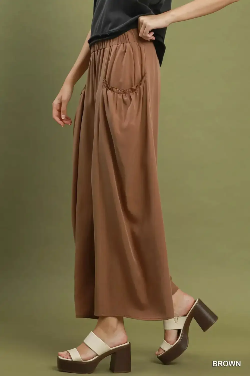 Flowy Wide Leg Pocket Pants