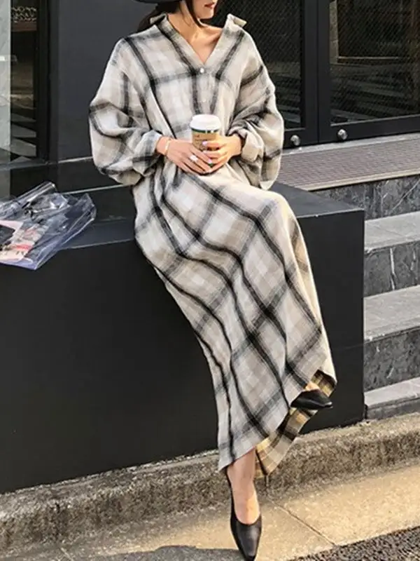 Loose Long Shirt Maxi Dress