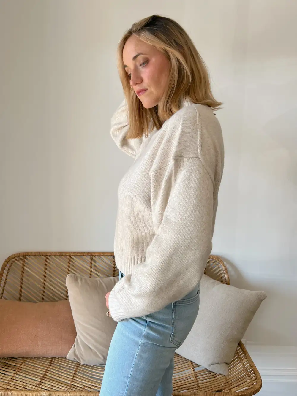 Magic Happens Mock Neck Sweater