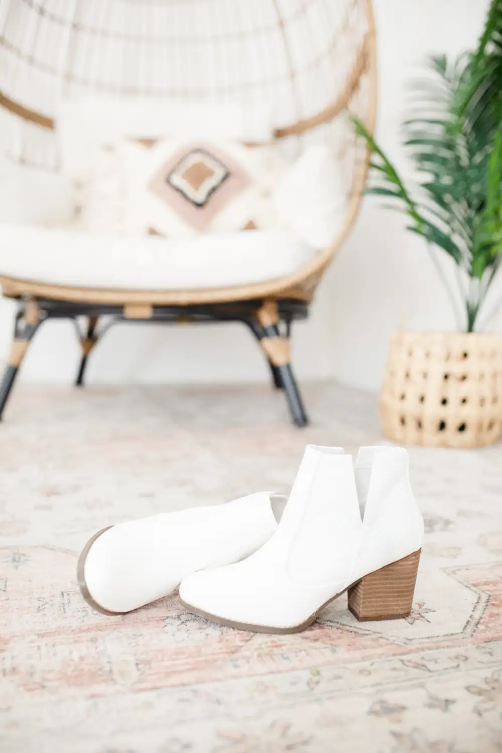 White Bootie Boots