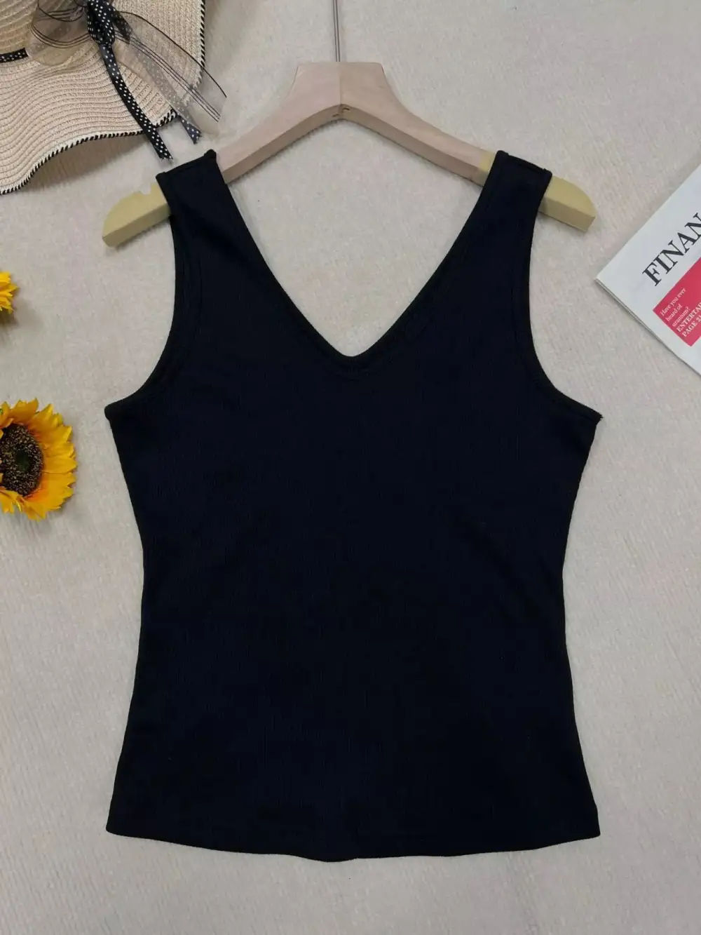 V Neck Slim Fit Tank