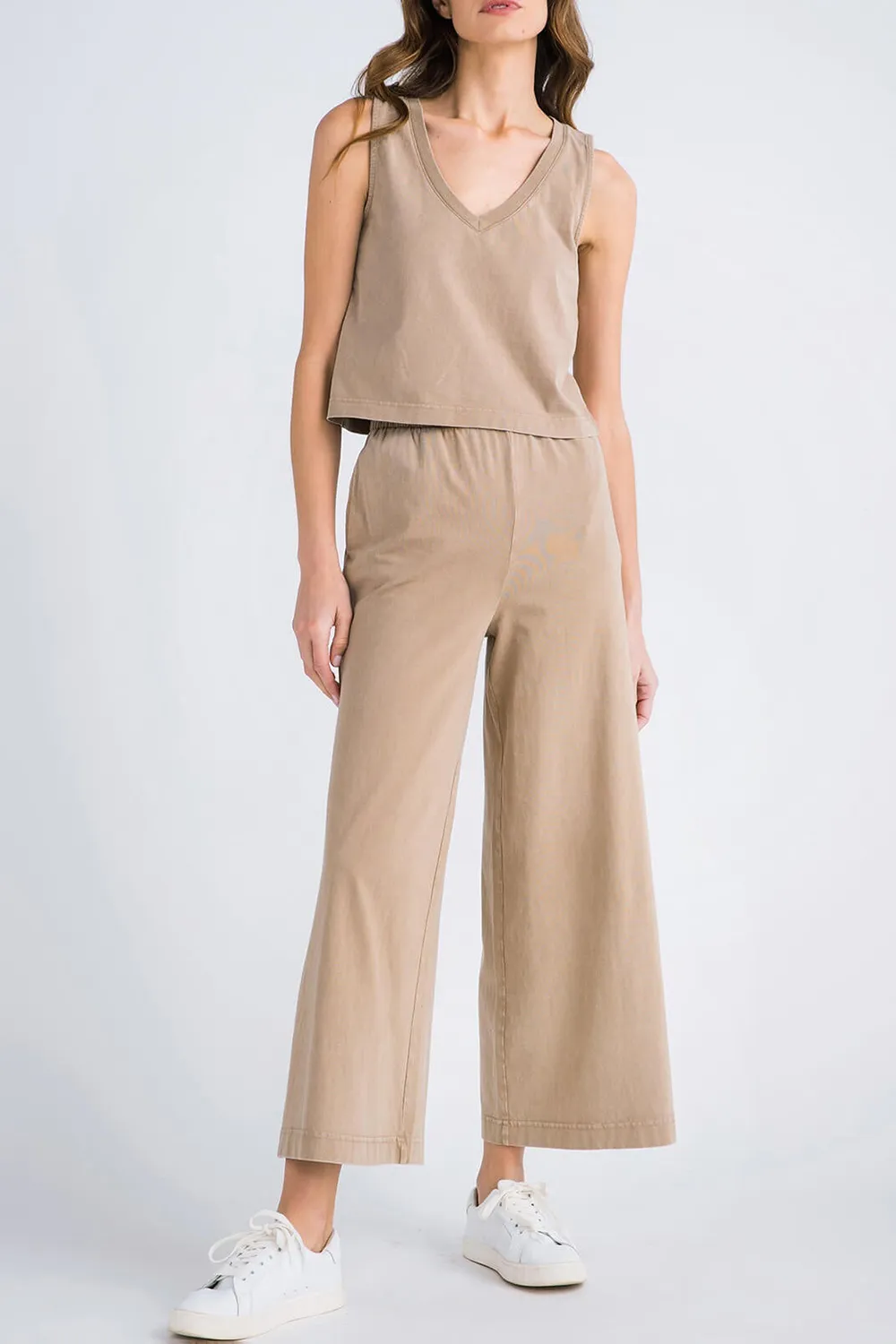 Z Supply Scout Jersey Flare Pocket Pant - cocoa berry