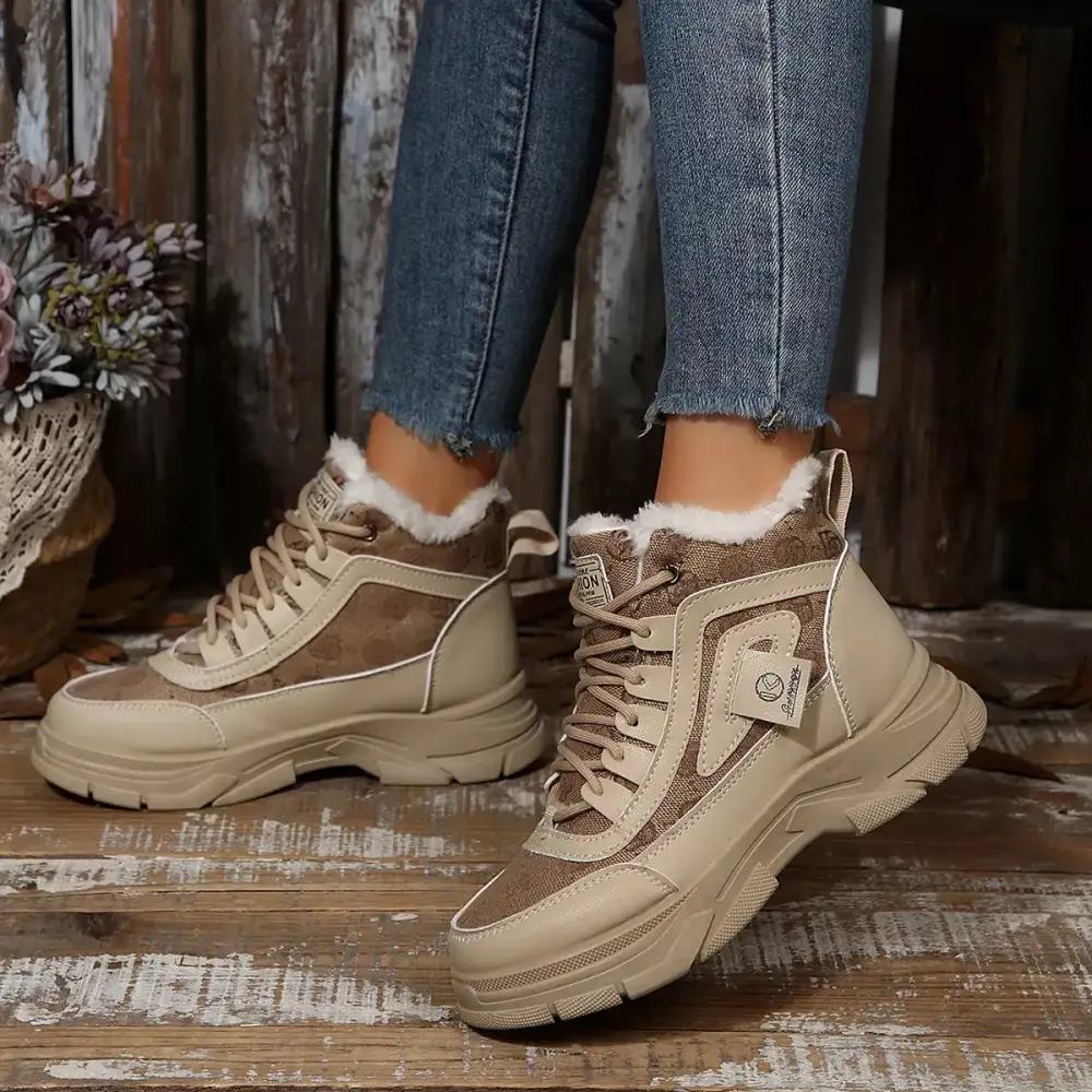Plush Lined Ankle Boots