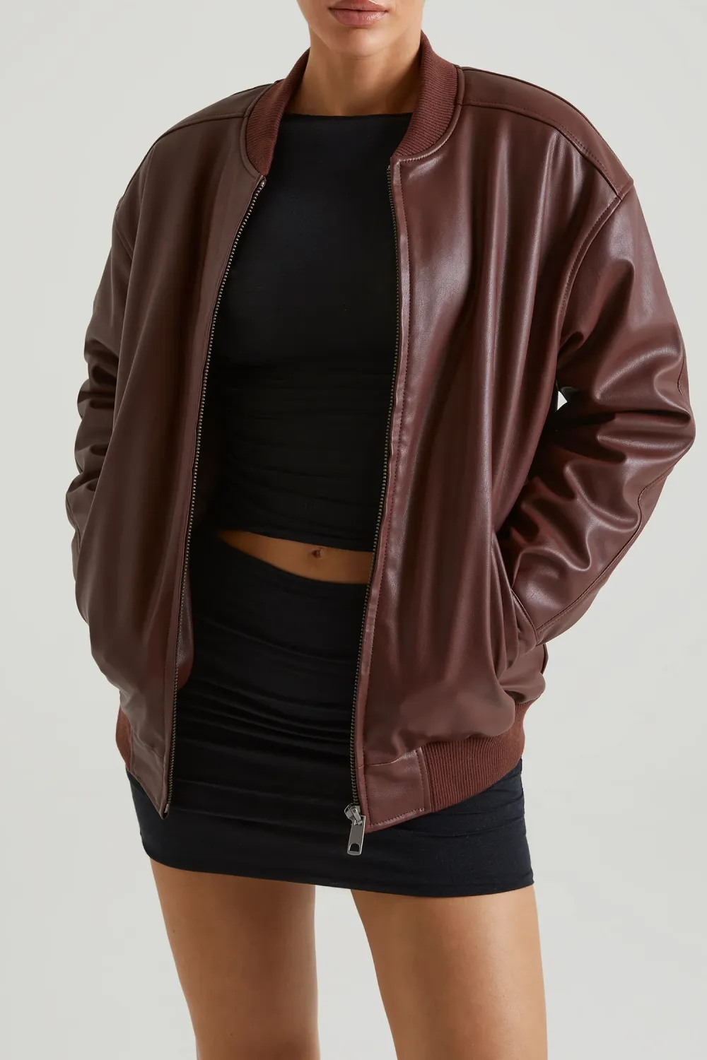Fashionable Layered Loose Maple Leaf Jacket