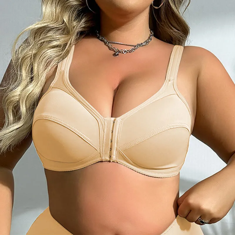 Seamless Front Buckle Full Wireless Bra