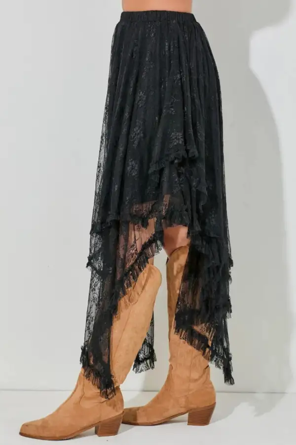 Lace Elastic Skirt