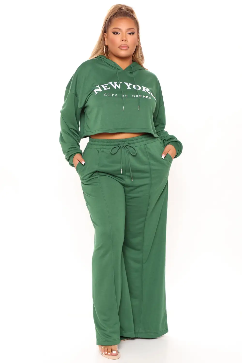 Having It My Way Pant Set - Hunter