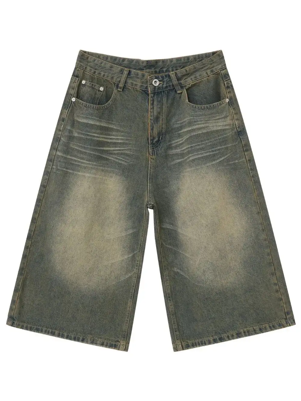 Minimal Cotton Blend Casual Shorts