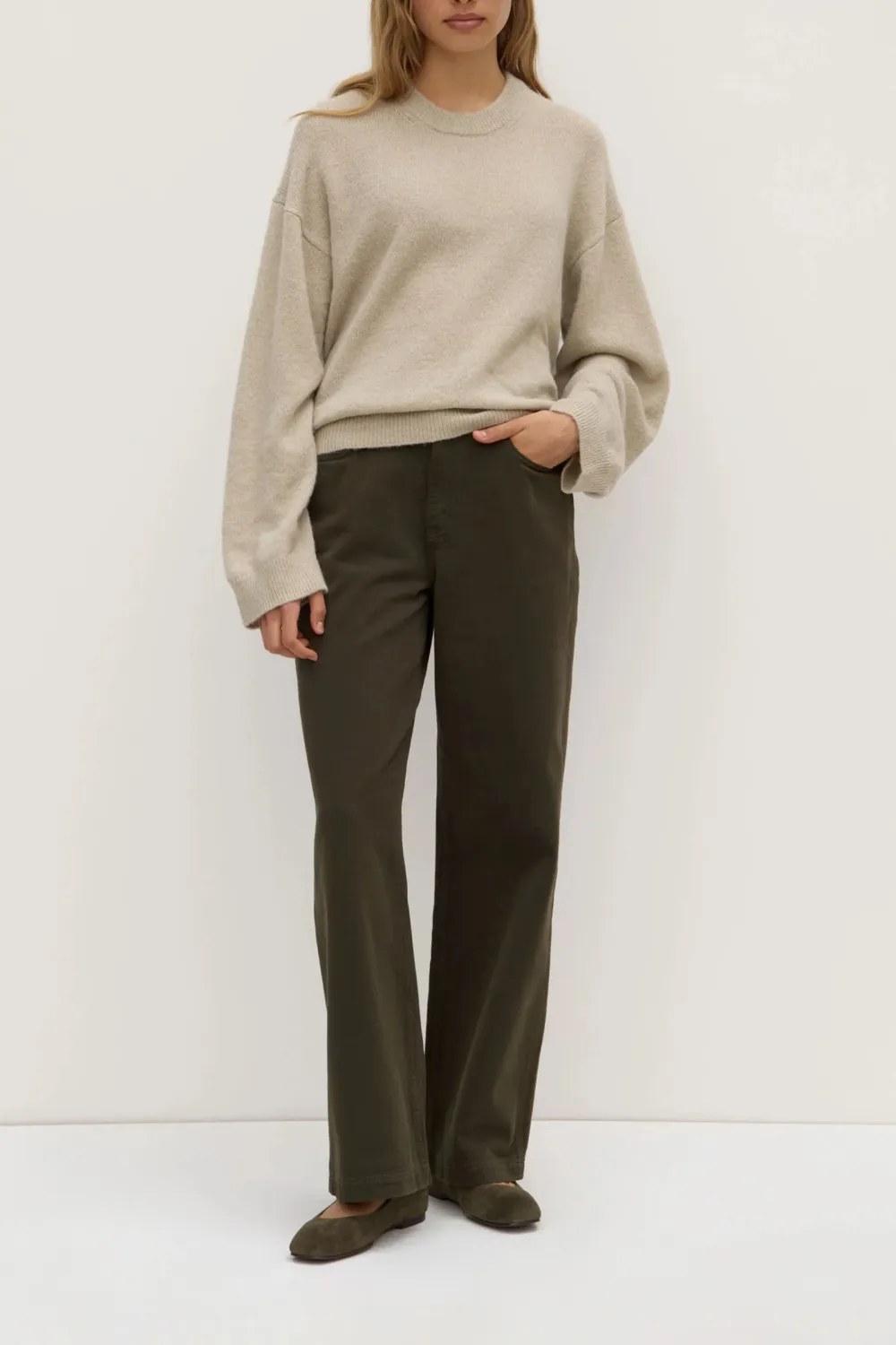 Alpaca Wool Round Neck Sweater