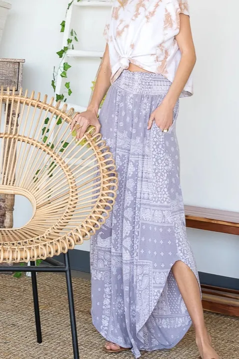 Soft Roomy Bucket Wide Leg Casual Pants