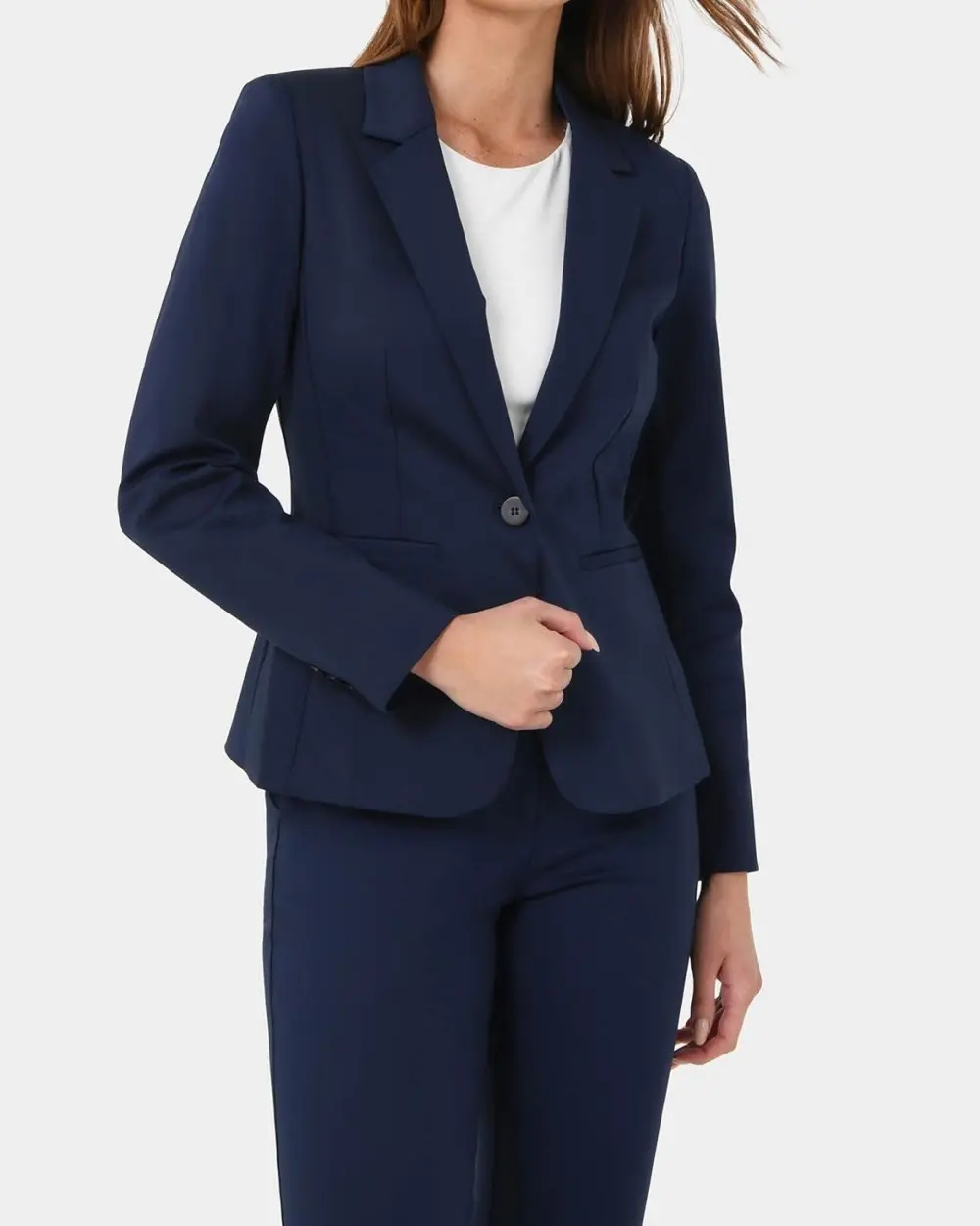 Back Vent Suit Jacket -Navy