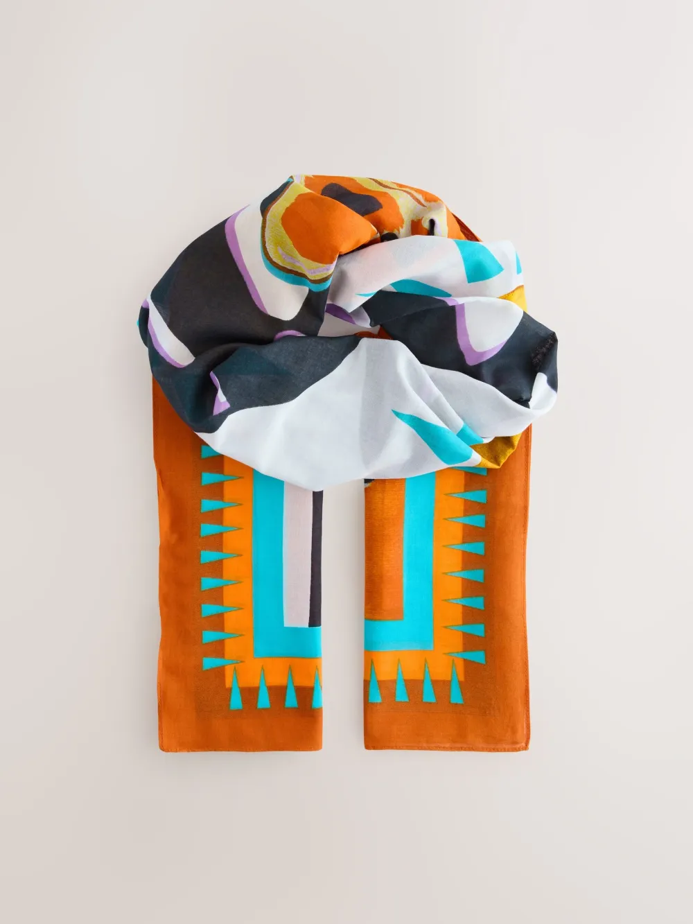 Bright Leopard Scene 100% Cotton Lightweight Scarf