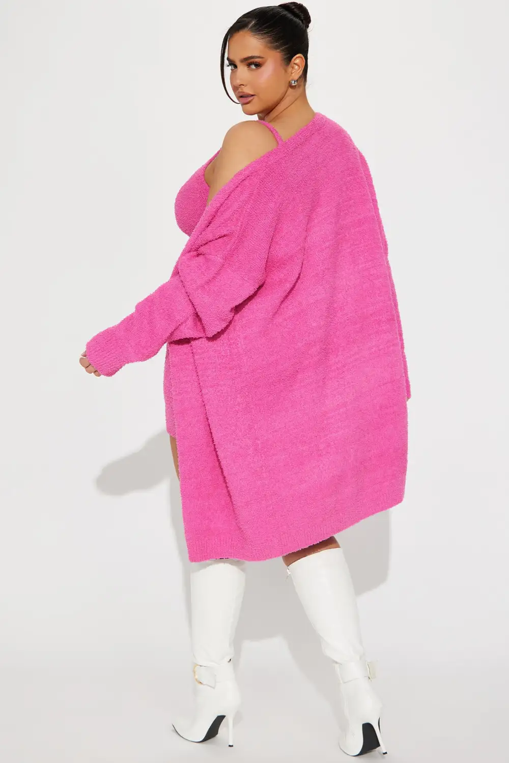 Camille Cozy Mini Dress Set - Pink