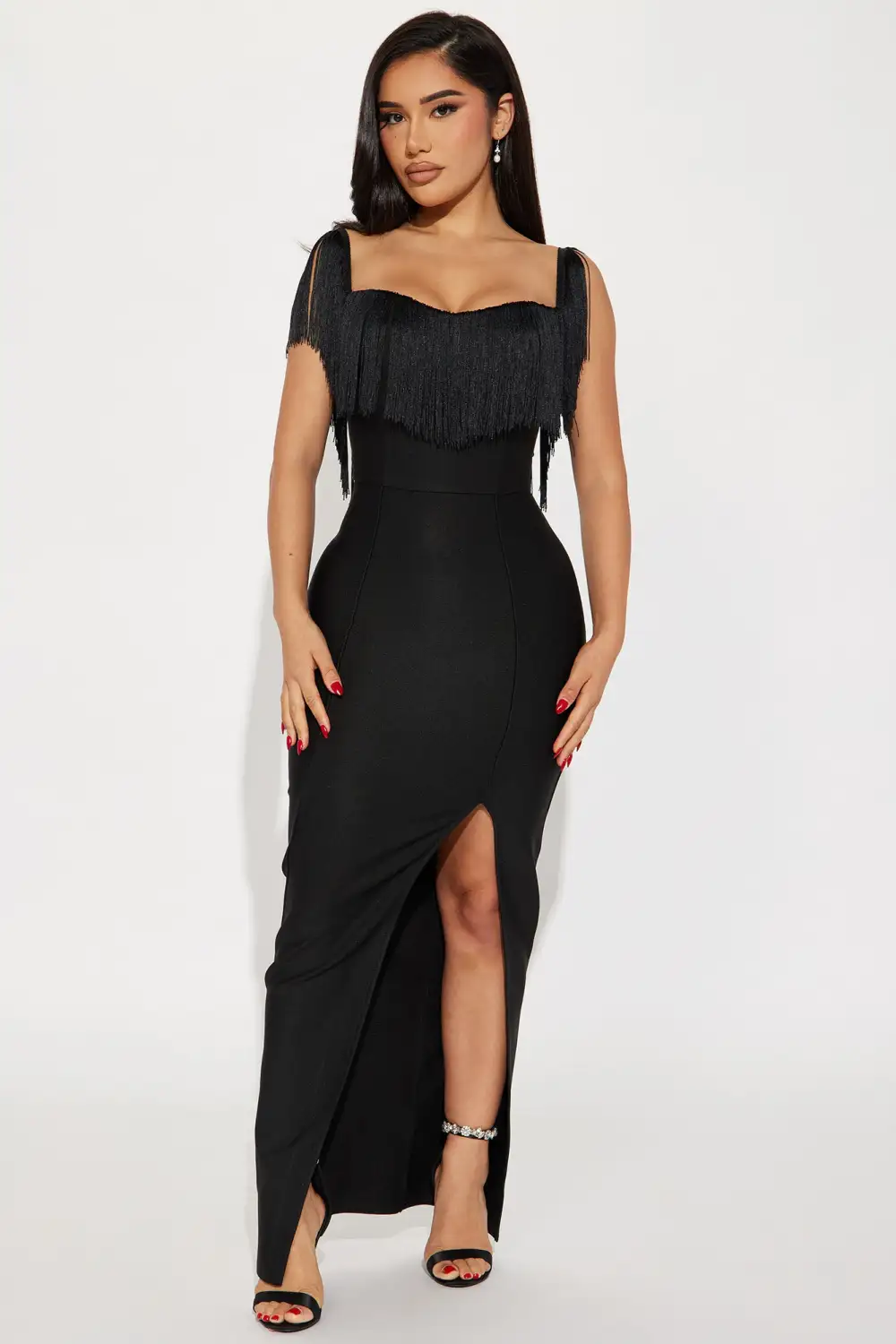 Stallion Bandage Maxi Dress - Black