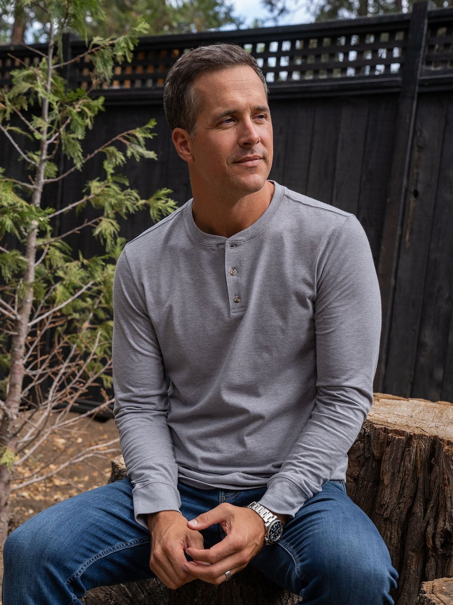 Basic Long Sleeve Henley 3-Pack