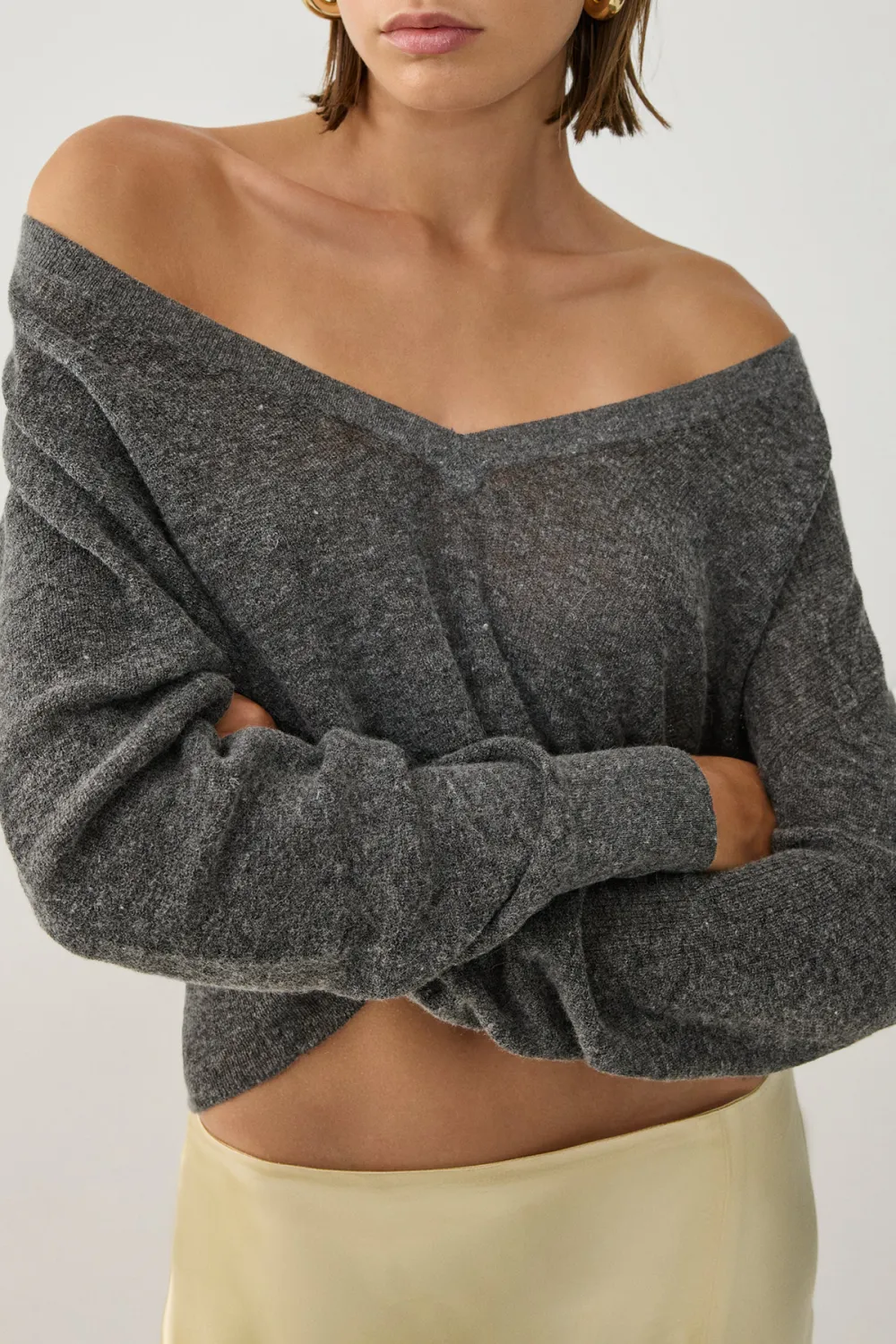 V-Neck Knitwear Sweater