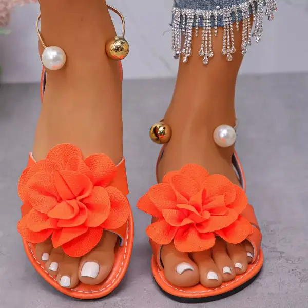 Flower Open Sandals