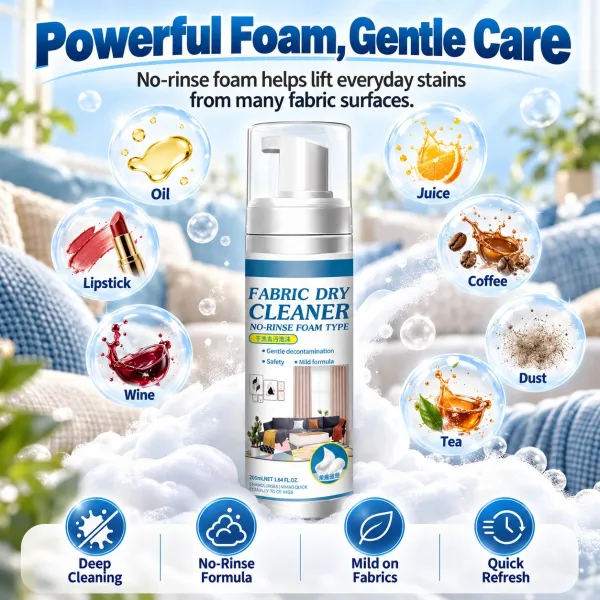 Furniture dry cleaning detergent