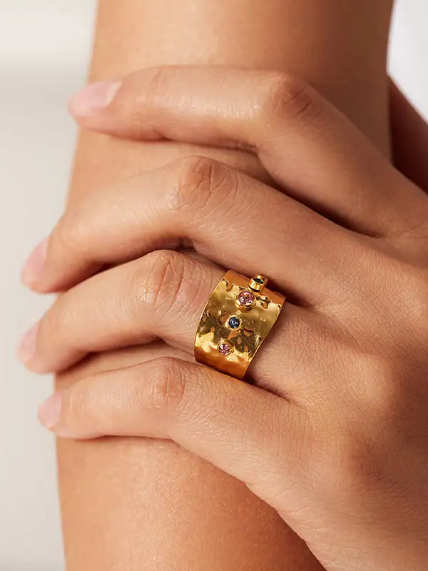 Adjustable Rhinestone Ring