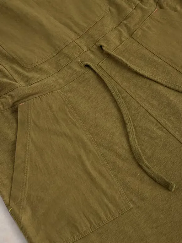 Casual Style Jersey Dungaree