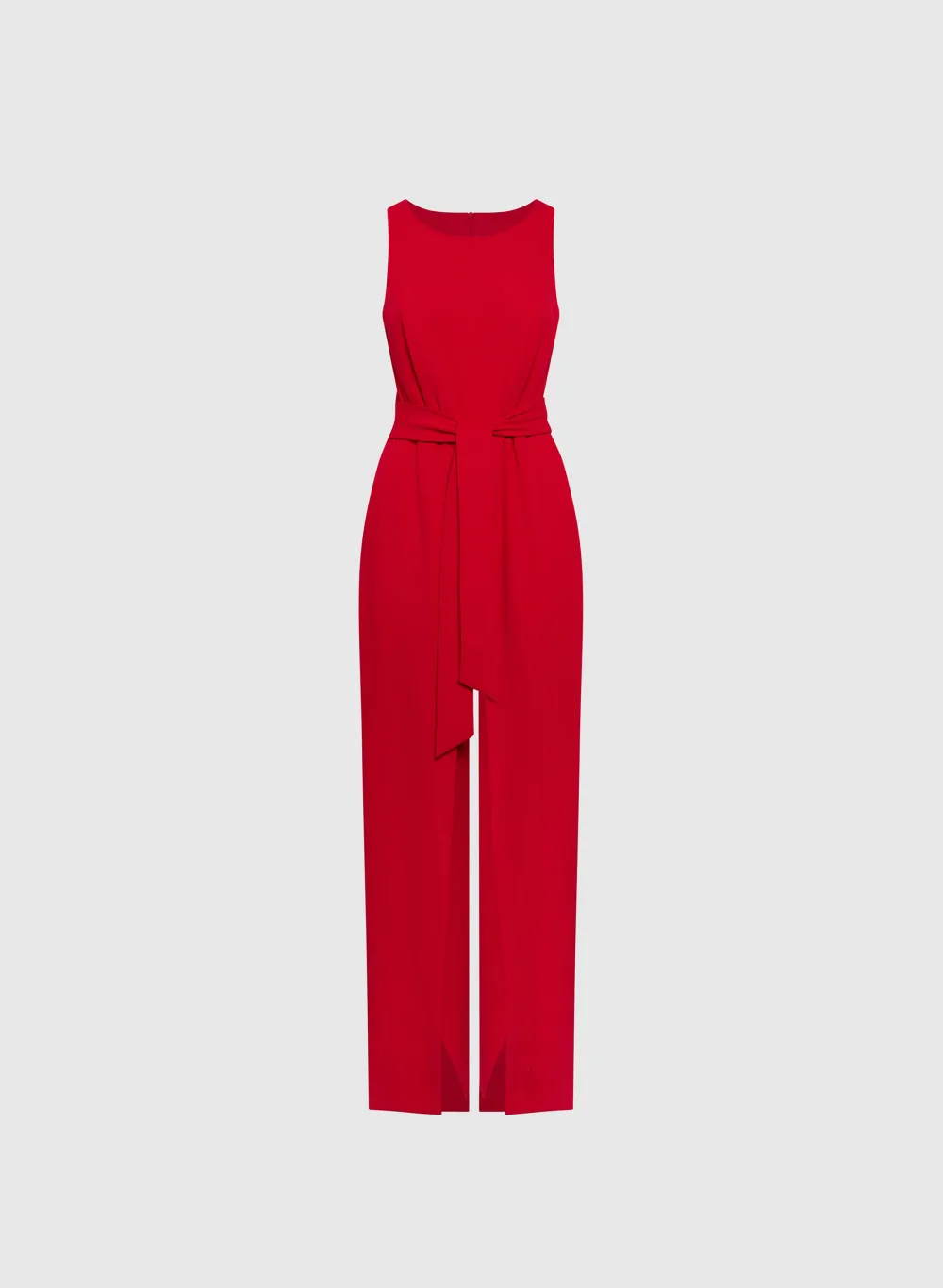 Red Pleated Jumpsuit