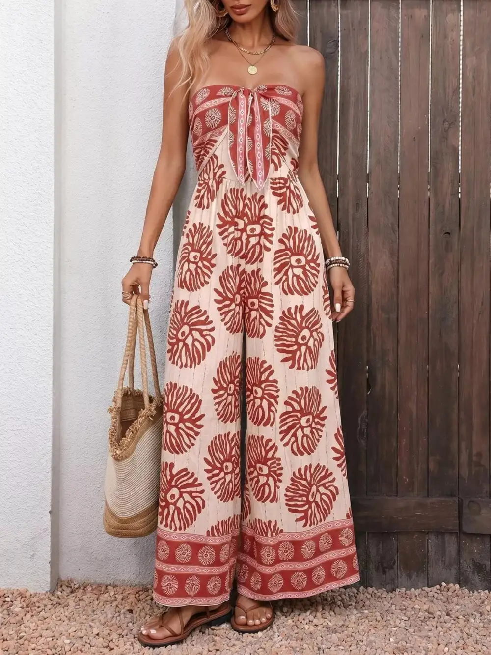 Floral Wide Leg Jumpsuit