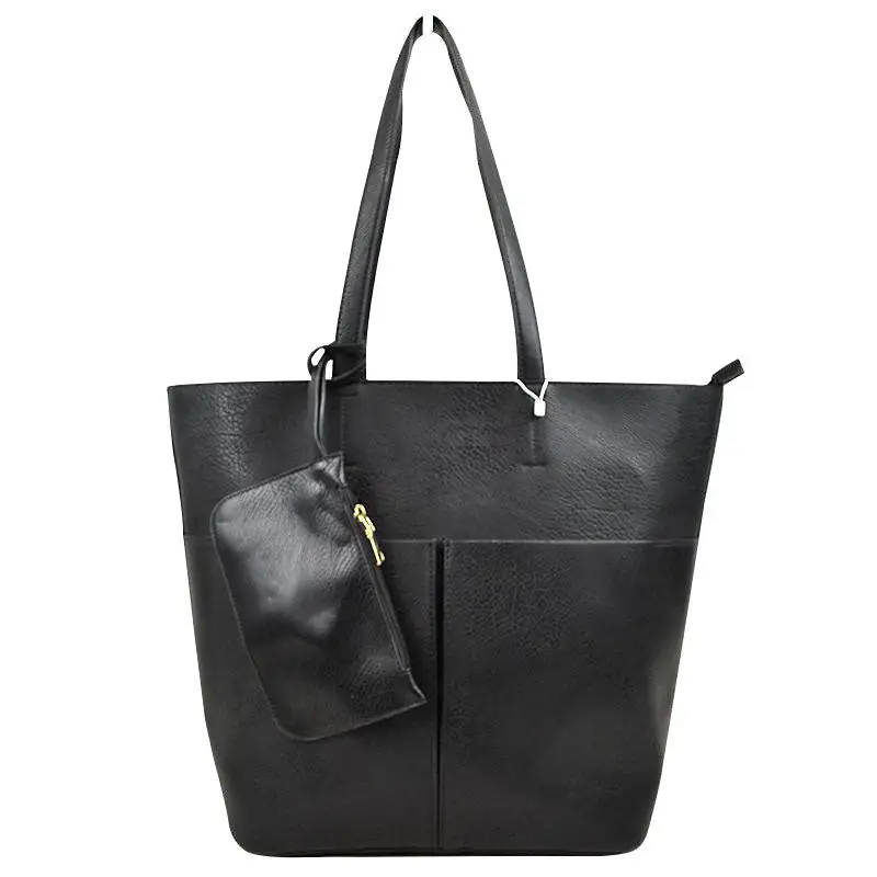 Vegan Leather Soft Tote Bag