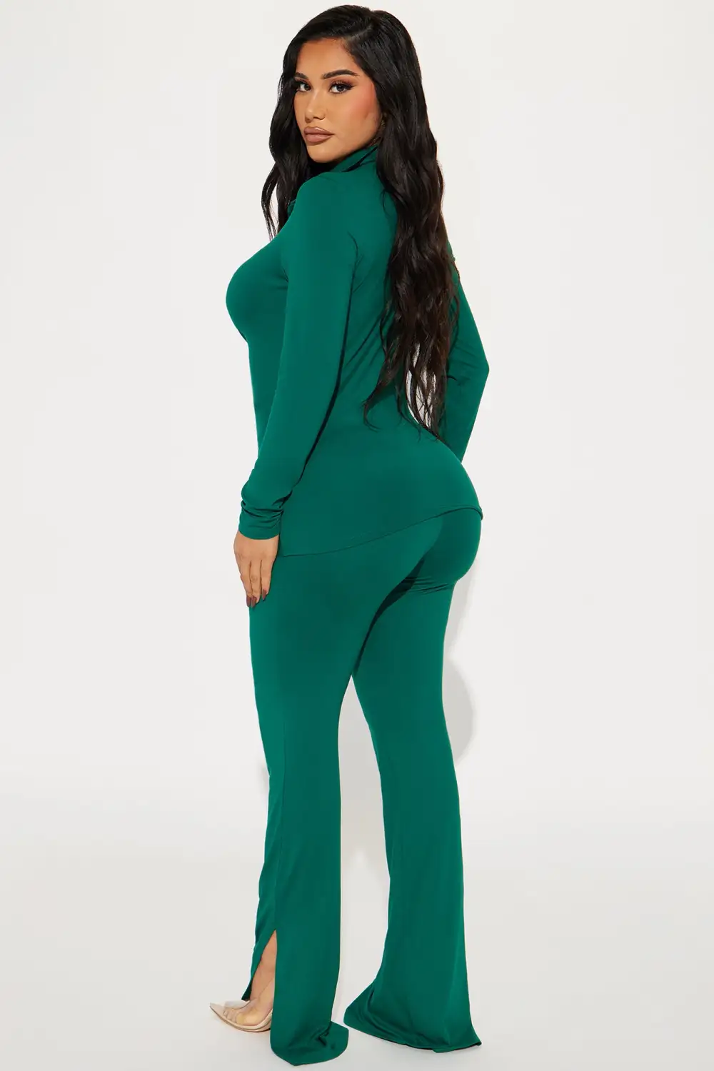 Just You And I Pant Set - Hunter