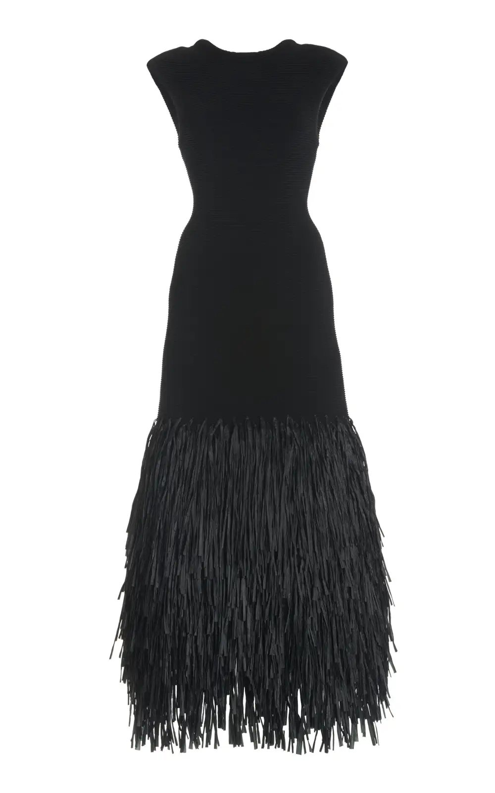 Fringe Detail Midi Dress